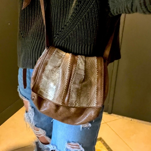 Vintage Sharif cross body | snakeskin - Picture 4 of 13